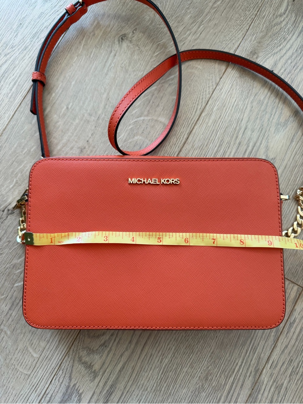 Michael Kors Genuine | Brand New| Saffiano Leather Cossbody bag | Coral Orange 🧡 - Picture 10 of 14